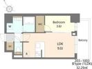 S-RESIDENCE阿波座chiaroの間取り画像