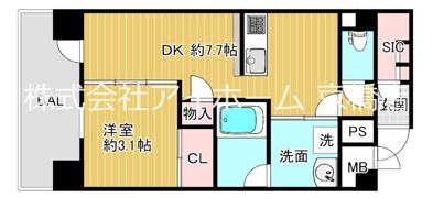 CRYSTAL OSAKAの間取り画像