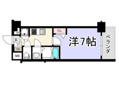 レジュールアッシュ難波MINAMI-IIの間取り画像