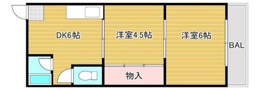 桜宮ハイツの間取り画像