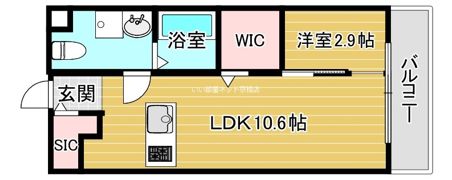 ラージヒル鶴見緑地の間取り画像
