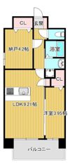 グランステディ城東中央の間取り画像