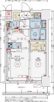 エステムコート大阪オリエンスの間取り画像