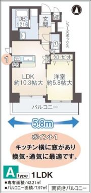 ブエナビスタ長居の間取り画像