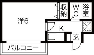 スーパーコート長居公園フロントの間取り画像