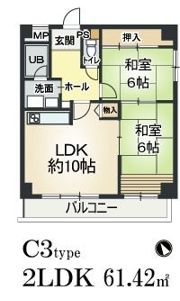 アンボジュール日愛の間取り画像