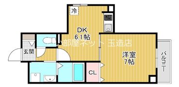 クレセール今里の間取り画像