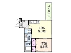 フジパレス帝塚山II番館の間取り画像
