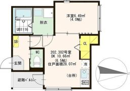 ハーモニーテラス上住吉の間取り画像