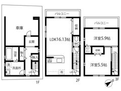 住吉1丁目戸建の間取り画像