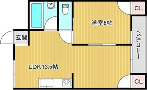 松恵コーポラスの間取り画像
