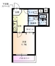 フジパレスあびこ駅東V番館の間取り画像