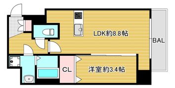 ArtizA南船場の間取り画像