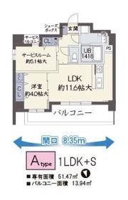 ユープテリア天王寺の間取り画像