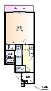 フジパレス針中野の間取り画像