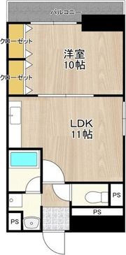 テン・フォーティの間取り画像