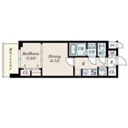 S-RESIDENCE日本橋Qualierの間取り画像