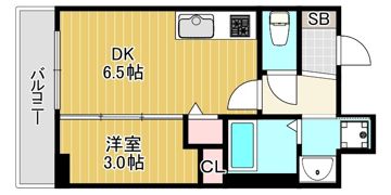 エスリードレジデンス ザ・グラン 梅田イーストの間取り画像
