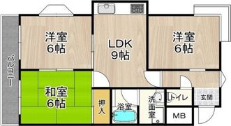 エステート野崎の間取り画像