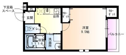 フジパレス門真本町III番館の間取り画像