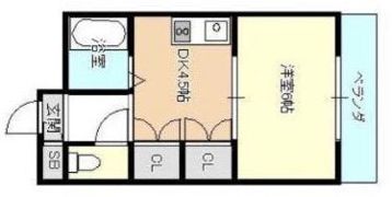 マツダ21天美の間取り画像