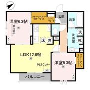 クラシスト勝山北の間取り画像