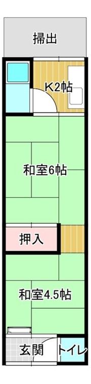 北清水荘の間取り画像