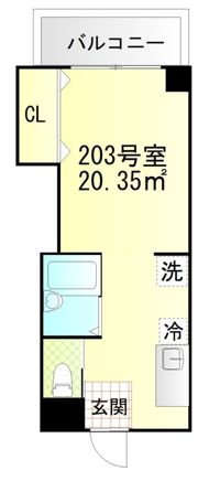 メゾン中央の間取り画像