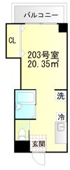 メゾン中央の間取り画像