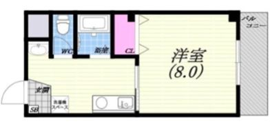 クリスタルマンションの間取り画像