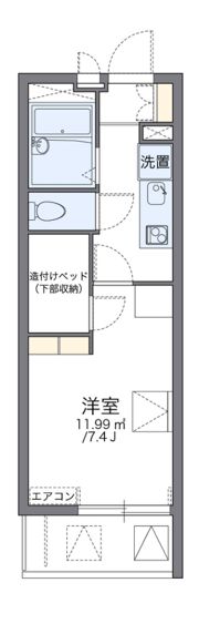 レオパレスシエスタの間取り画像