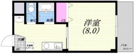クリスタルマンションの間取り画像