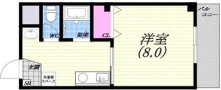 クリスタルマンションの間取り画像