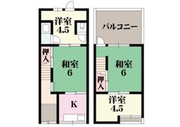 三宅西テラスハウスの間取り画像