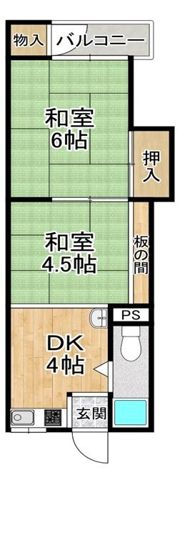 新遠里小野マンション 1の間取り画像