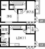 三国ヶ丘residence E棟の間取り画像