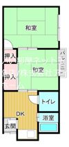 勝山3丁目平屋一戸建の間取り画像