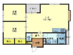ルプリーズ天王寺の間取り画像