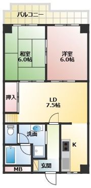 カルム堺 C棟の間取り画像