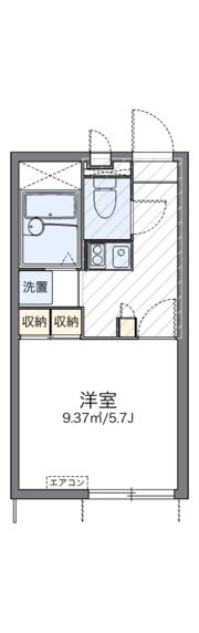 レオパレス六条の間取り画像