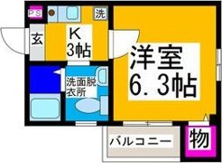 メープルコートの間取り画像