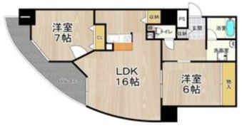 フェルザ住之江公園（旧:住之江フタバビル）の間取り画像
