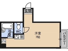 レジデンス堀江の間取り画像