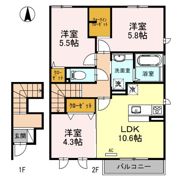 ルミエール誉田の間取り画像