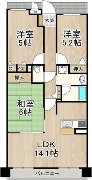 ソルプラーサ堺の間取り画像