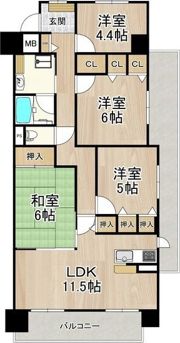 ソルプラーサ堺の間取り画像