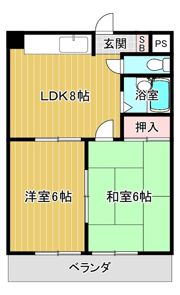 ハイツハセガワIIの間取り画像