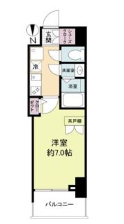 セレニテ谷町四丁目アリエの間取り画像