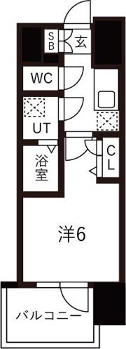 レジュールアッシュOSAKAGATEWAYの間取り画像
