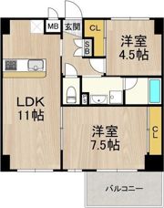 サムティ難波グレイスの間取り画像